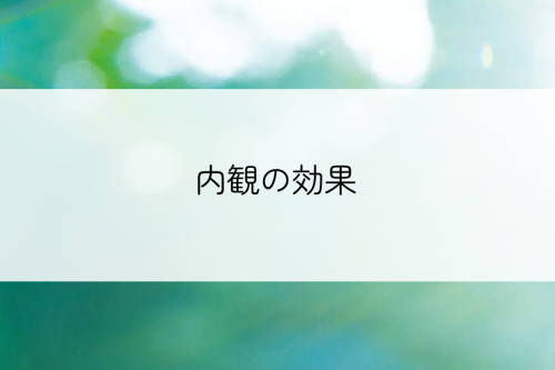 内観の効果